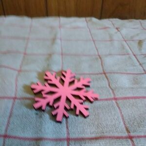 Pink Snowflake Ornament
